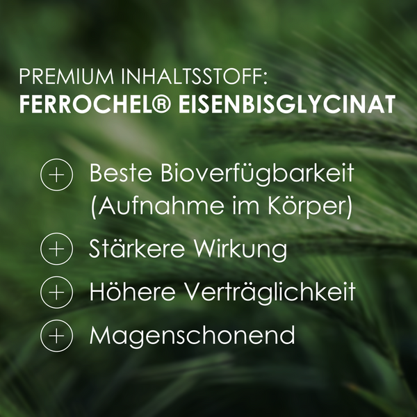 Premium Inhaltsstoff - Ferrochel® Eisenbisglycinat