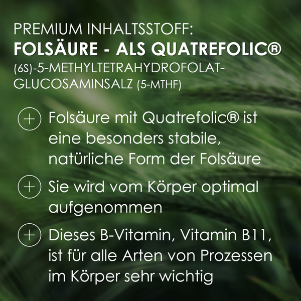 Premium Folsäure Quatrefolic