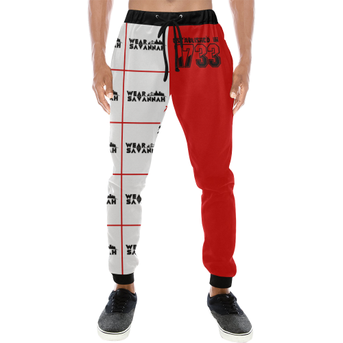 men's red sweatpants