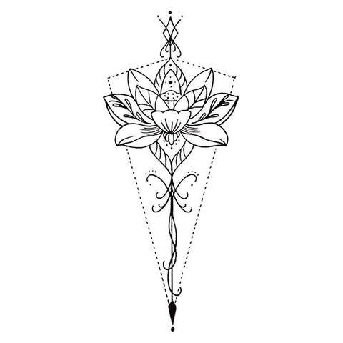 tatouage temporaire lotus éphémère