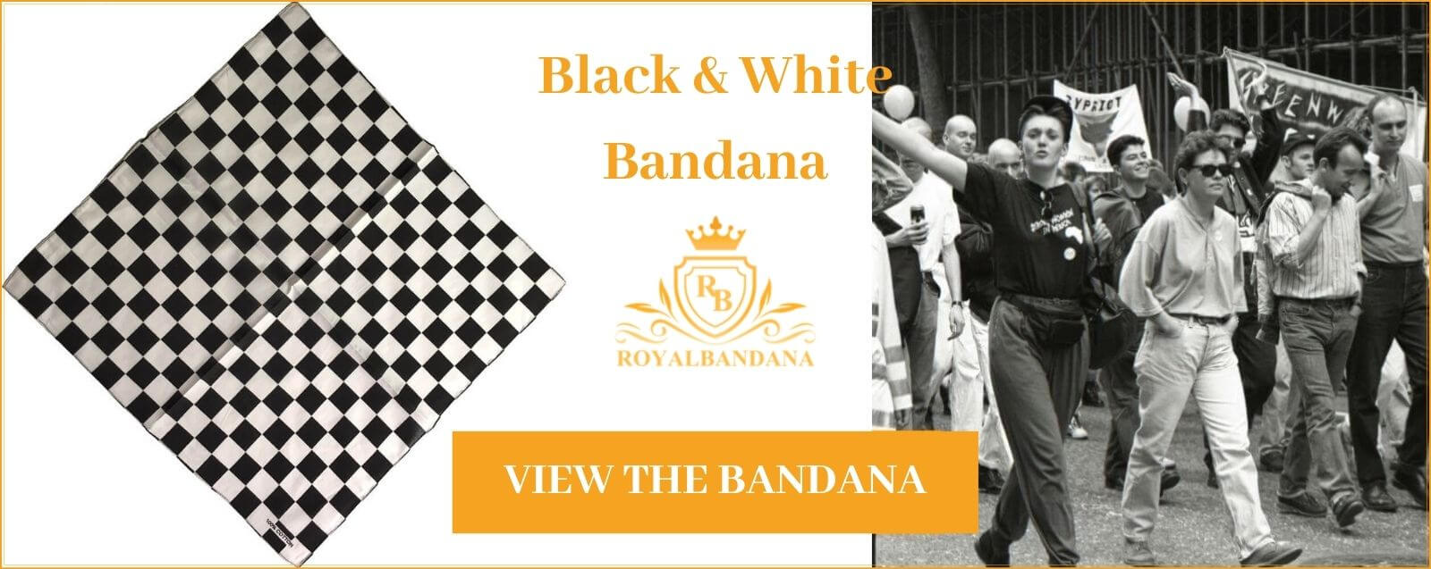 buy-lgbt-black-&-white-checkerboard-bandana
