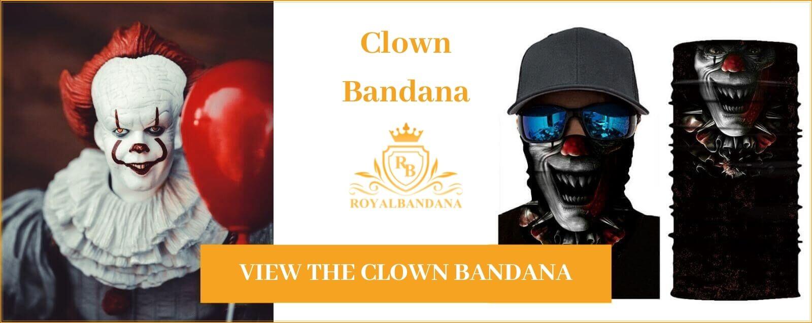 buy bandana clown mask