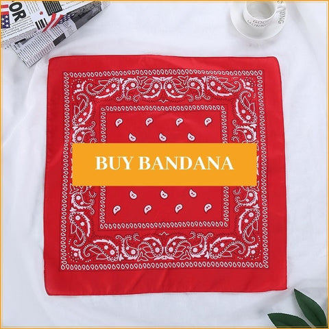 buy red bandana woman