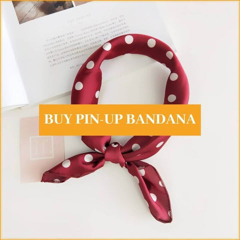 buy red pin-up bandana