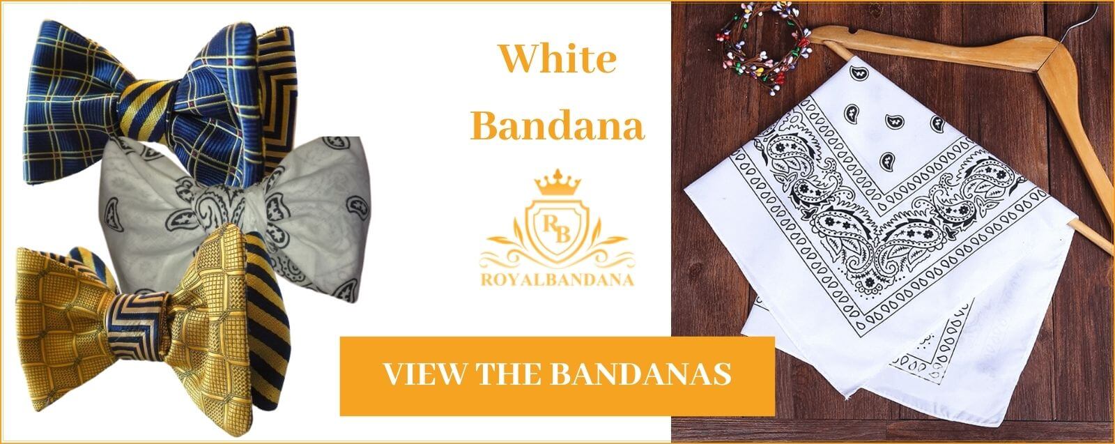 see white bandana royalbandana bow tie