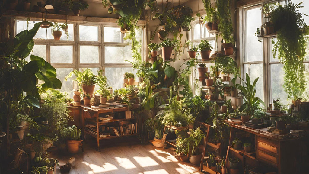 Room full of houseplants