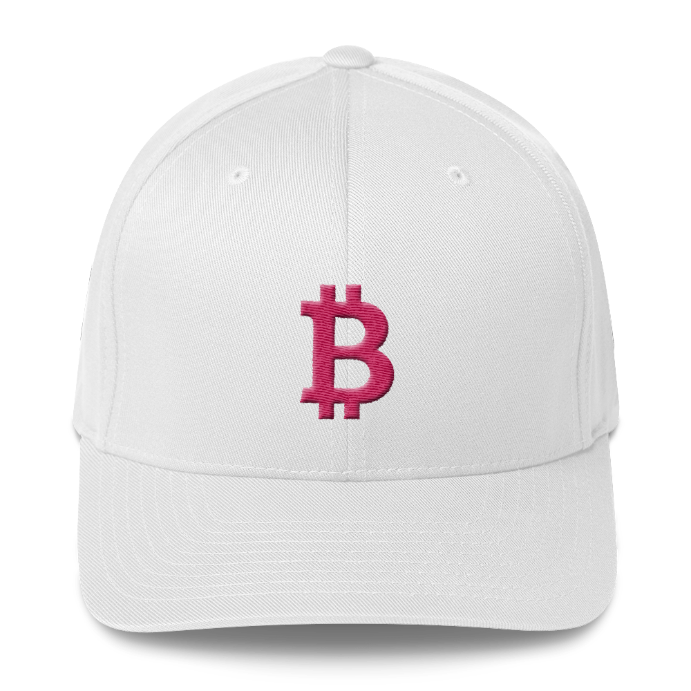 Bitcoin B Snapback Hat Red Heather Grey/ Red
