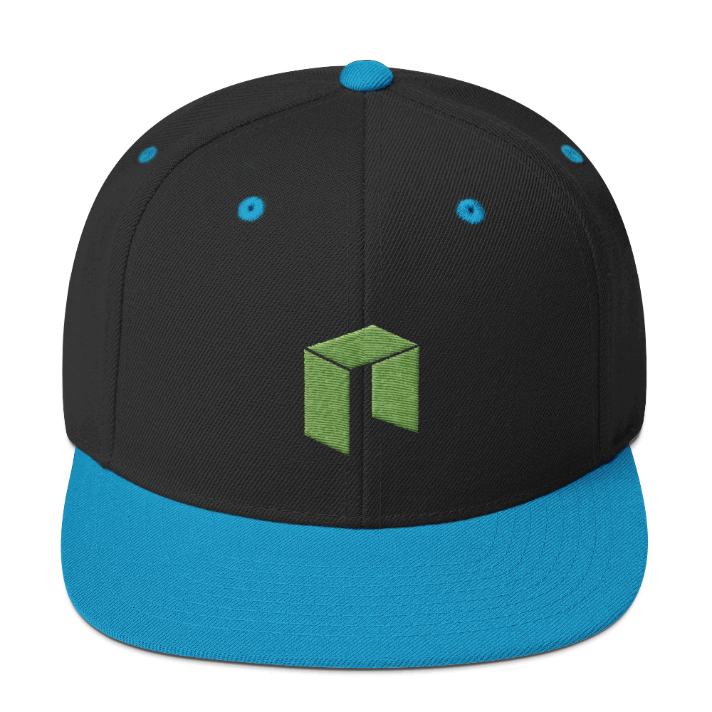 NEO Snapback Hat Black/ Teal  - zeroconfs