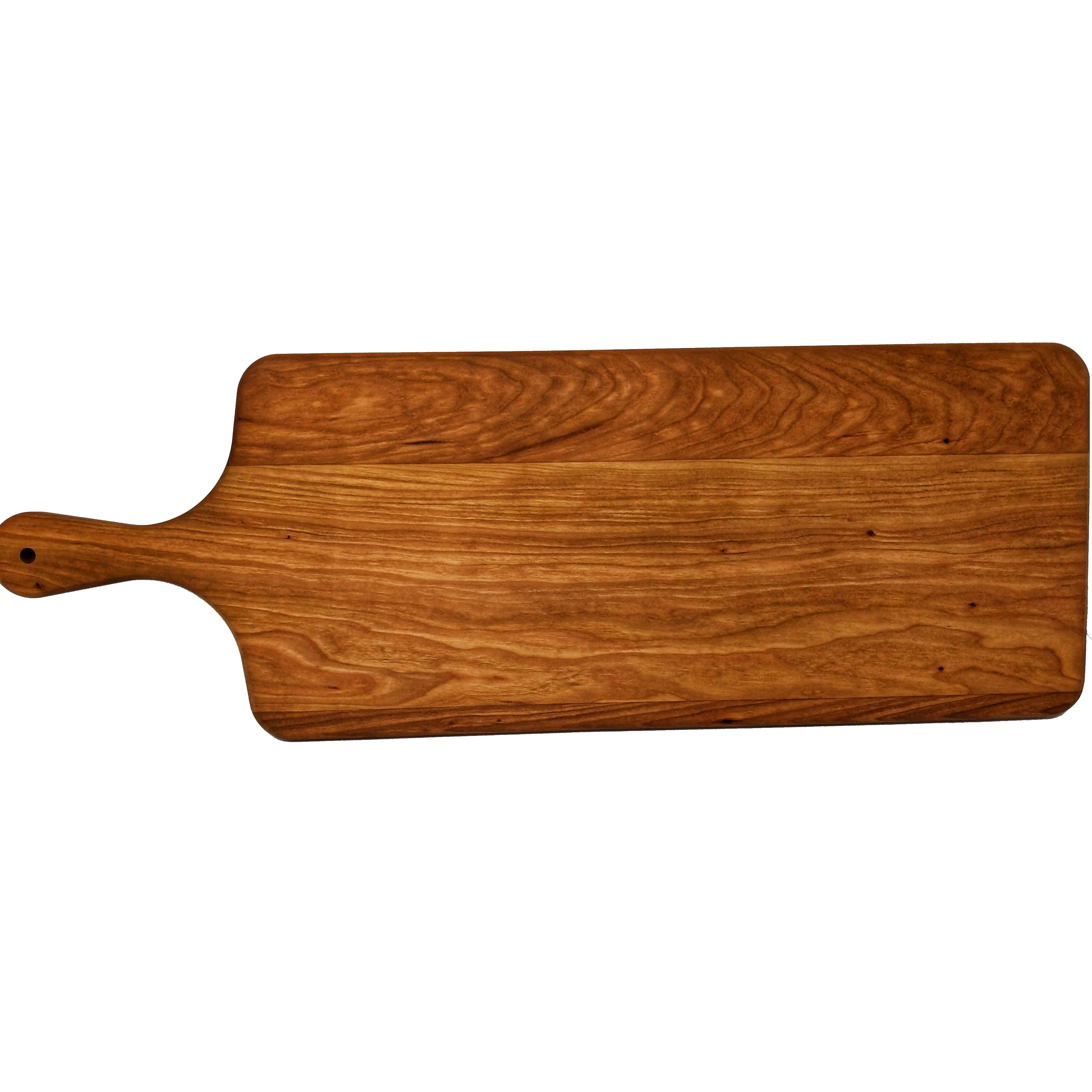 Cherry Wood Long Paddle Charcuterie Board With Handle Eaglecreek Boards 