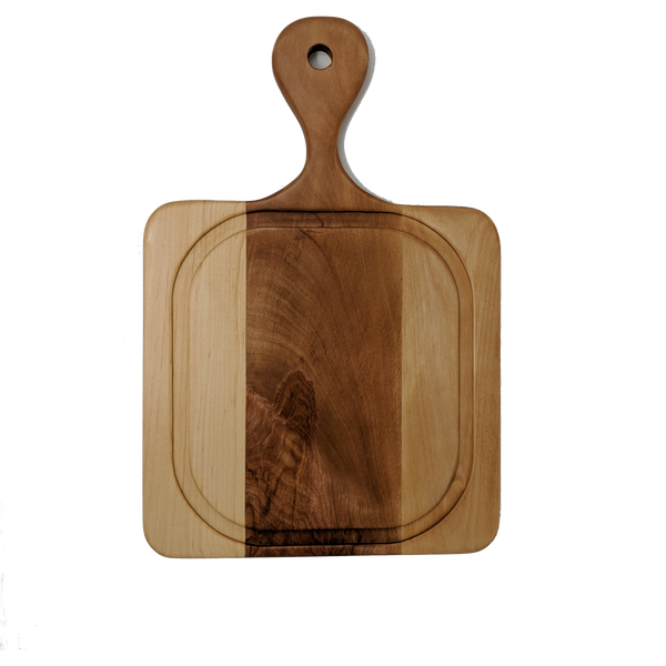 Small Wooden Cutting Board With Handle, Apple Shaped – ECOSALL