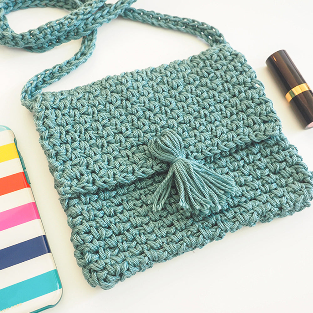 Cute Cross Body Bag Crochet Pattern - Dollar Yarn Club Store