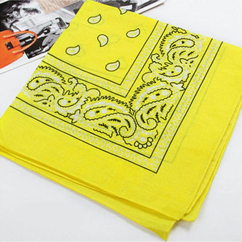 bandana jaune motif royalbandana