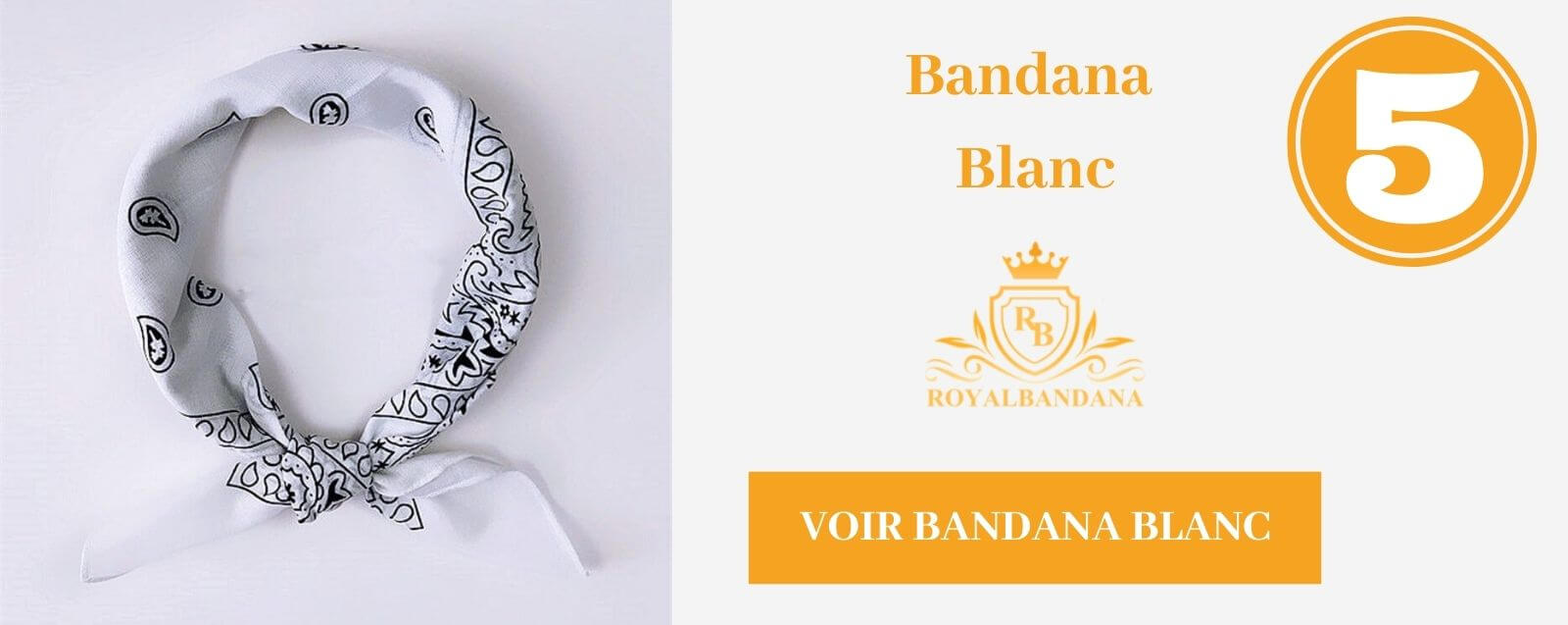 top 5 bandana blanc royalbandana