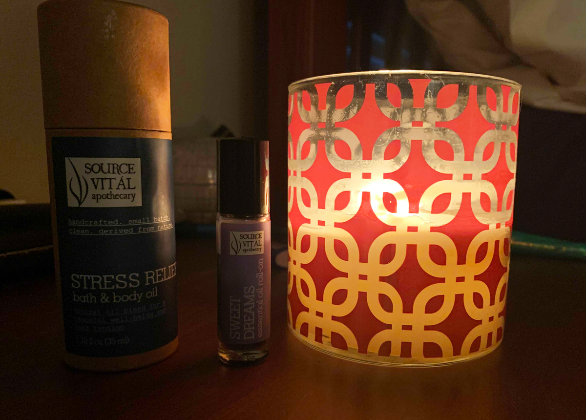 nighttime aromatherapy ritual 