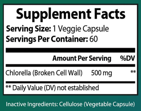 Chlorella Broken Cell Wall Algae Supplement