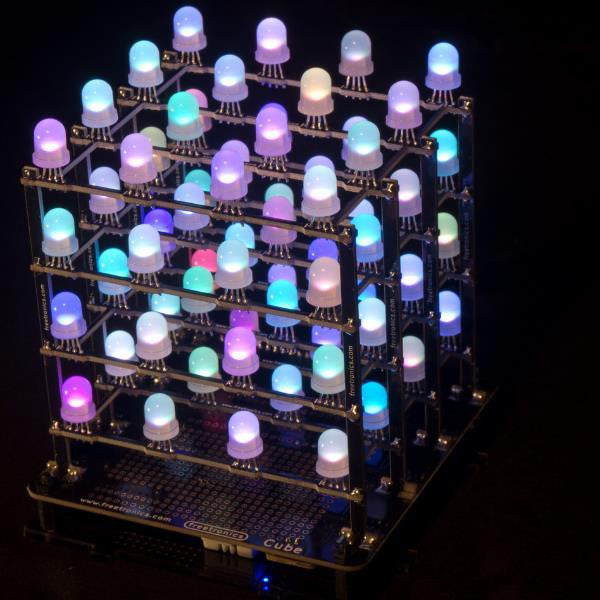 4x4x4 RGB LED cube | Freetronics