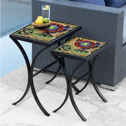 Mosaic Nesting Table by Neille Olson KNF Designs