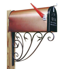 Leafy Iron Mailbox Bracket