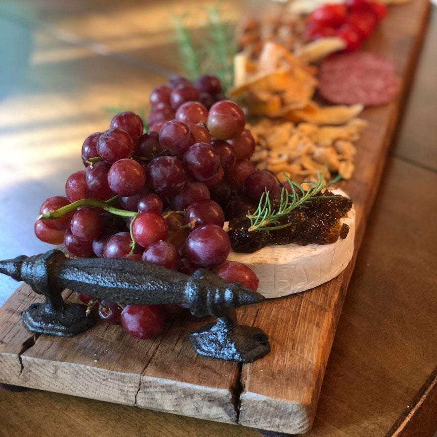 Rustic Charcuterie Boards | Iron Accents