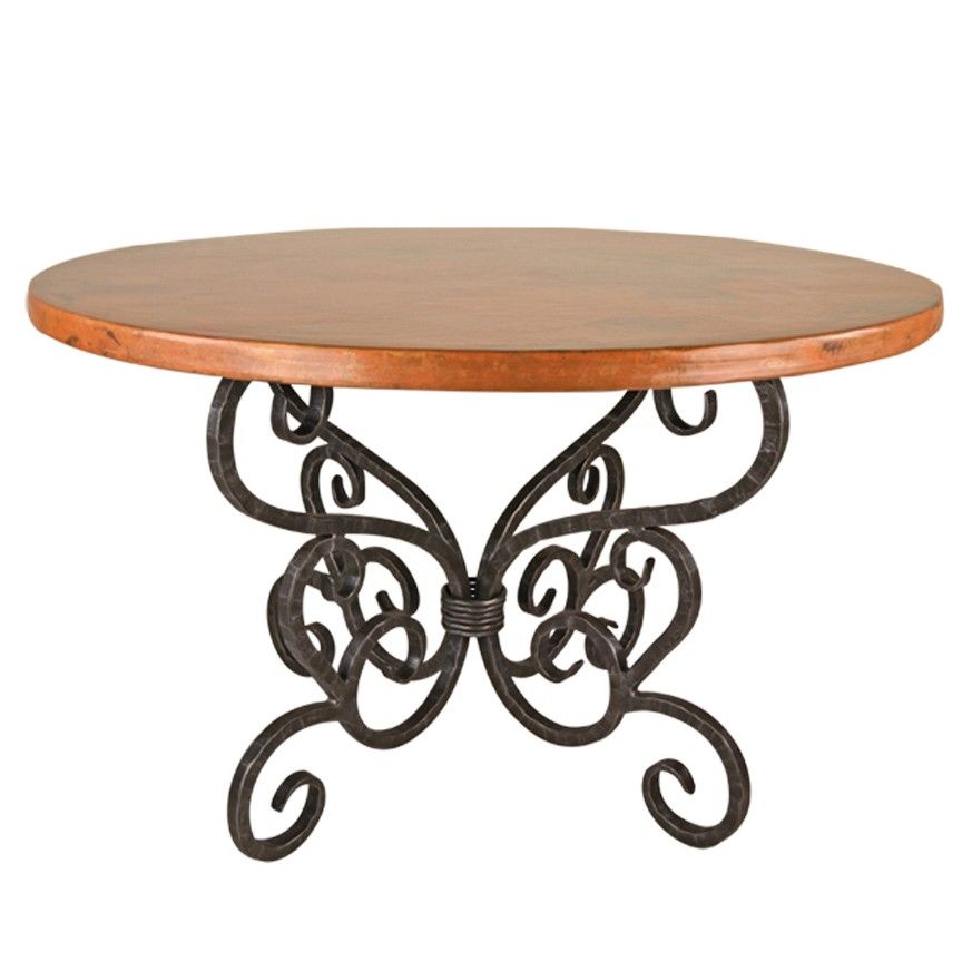 wrought iron counter height table