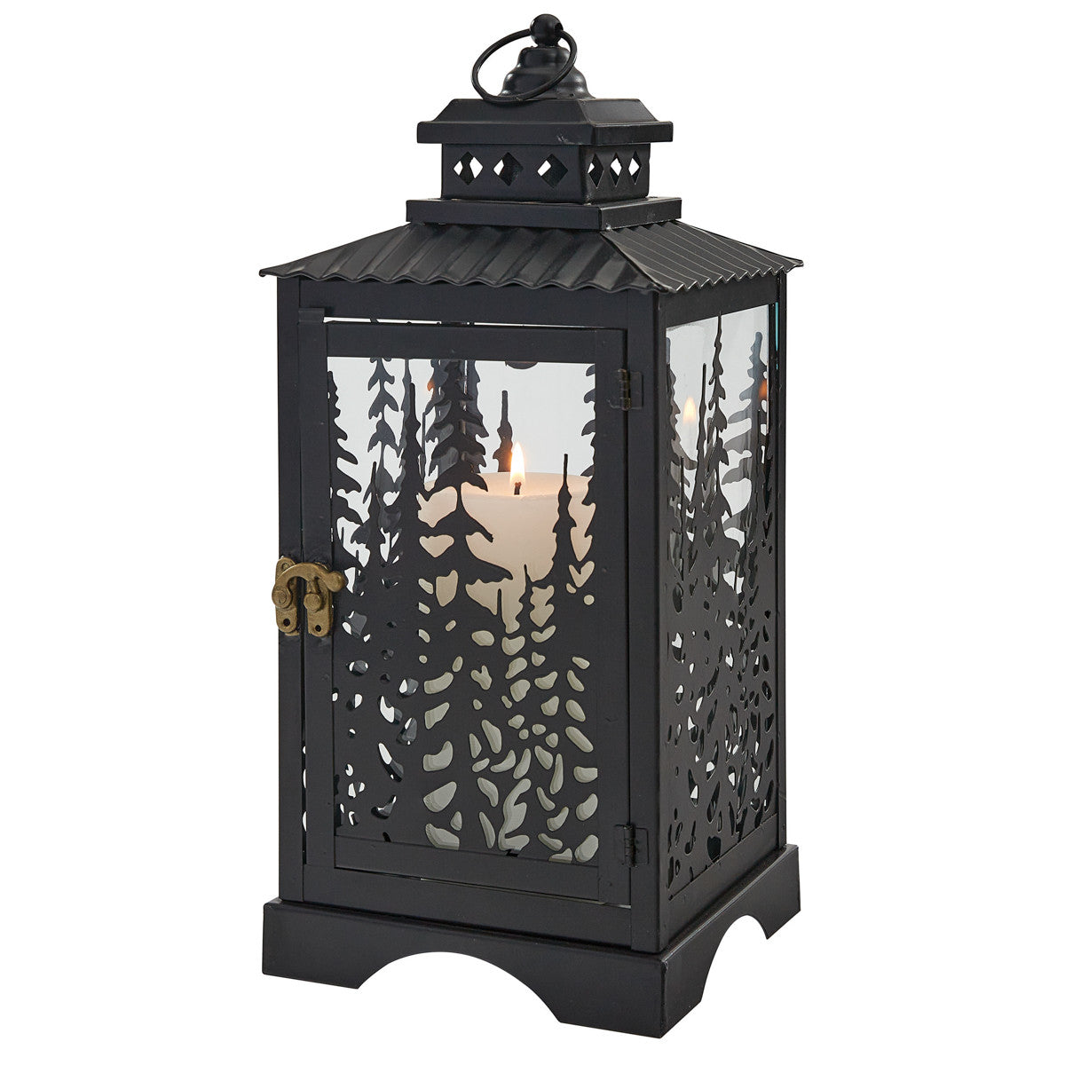 Wildwood Lantern Iron Accents