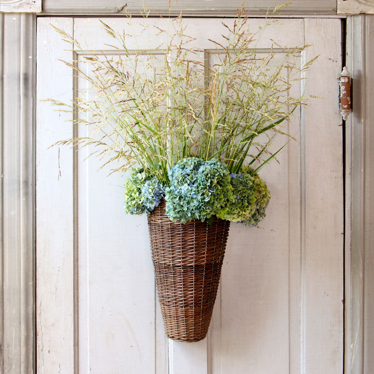 front door basket decor