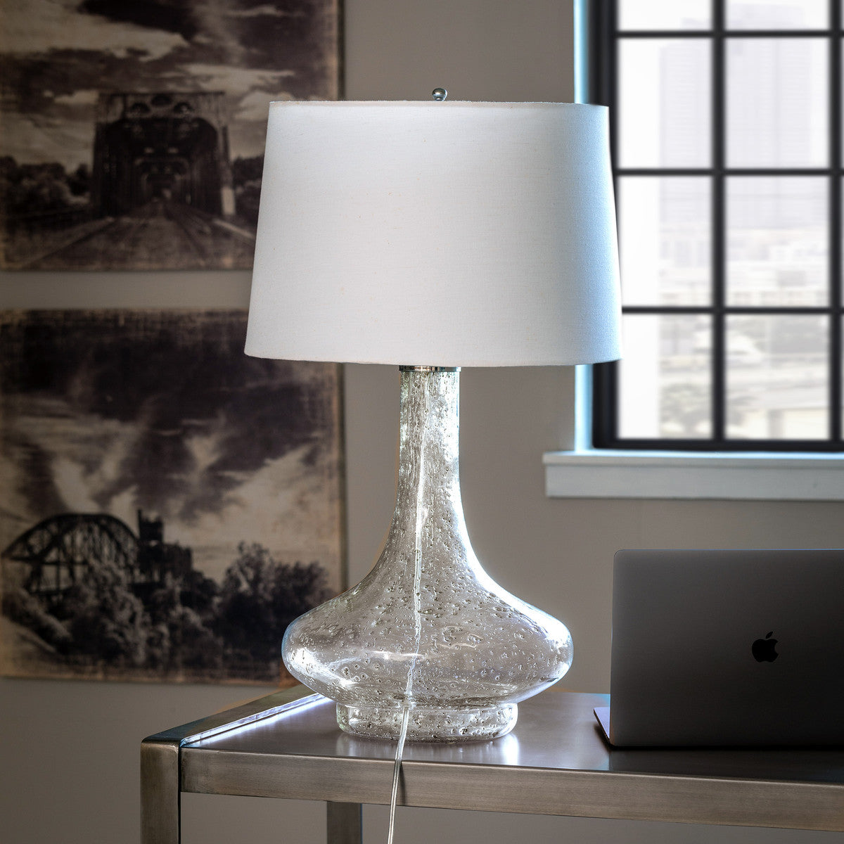 shattered glass table lamp