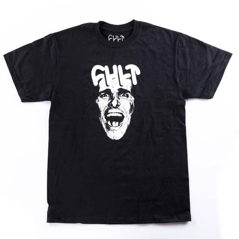 Cult BMX t-shirt black with a face