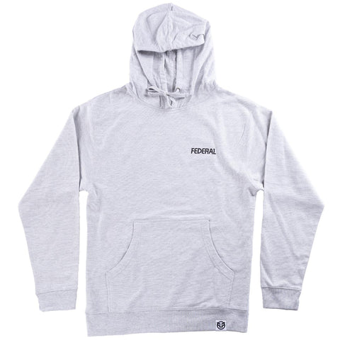 Federal Bikes Glitch grey hoodie front