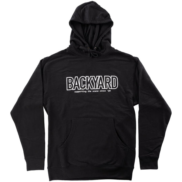 Black Backyard BMX hooded sweatshirt