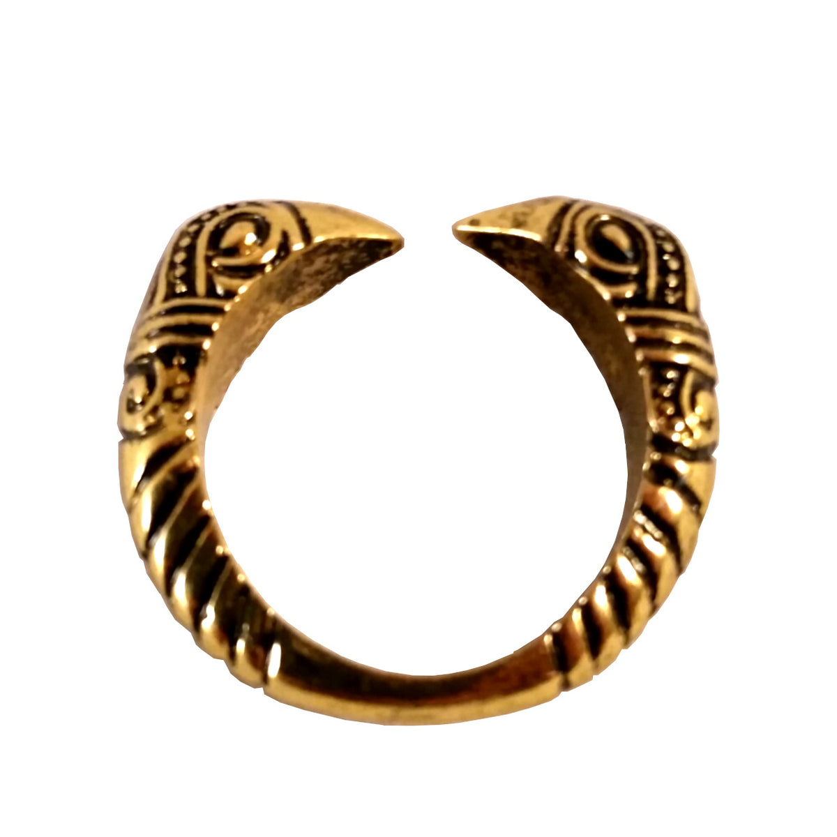 Raven Ring Gold Viking Norse – Fenris