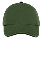 Load image into Gallery viewer, Port Authority Sandwich Bill Cap with Striped Closure.  C830