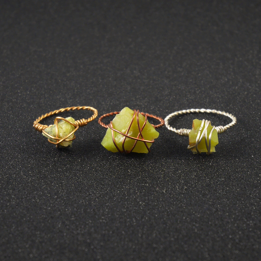 Stoner Ring - Green Opal