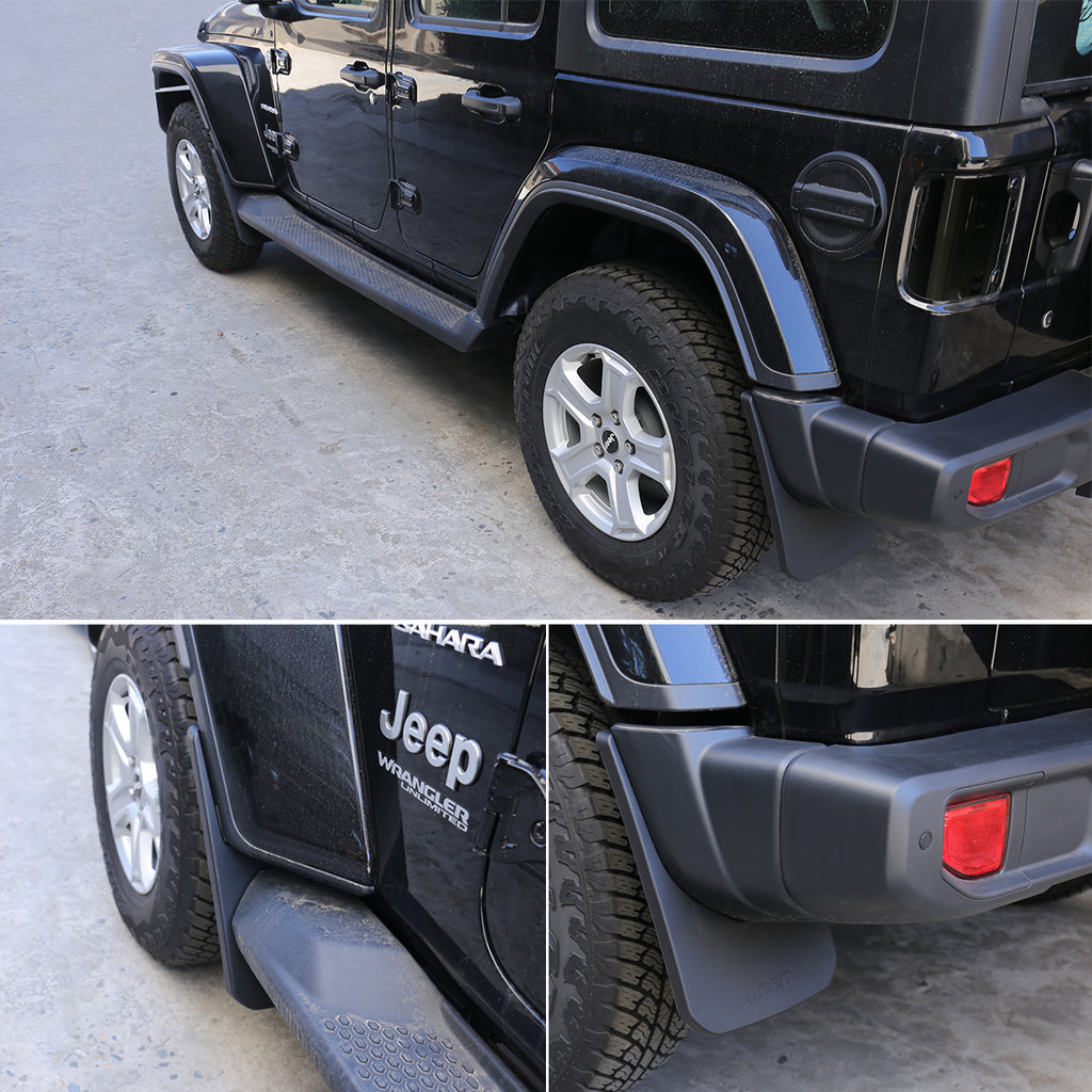 jeep wrangler with mud flaps