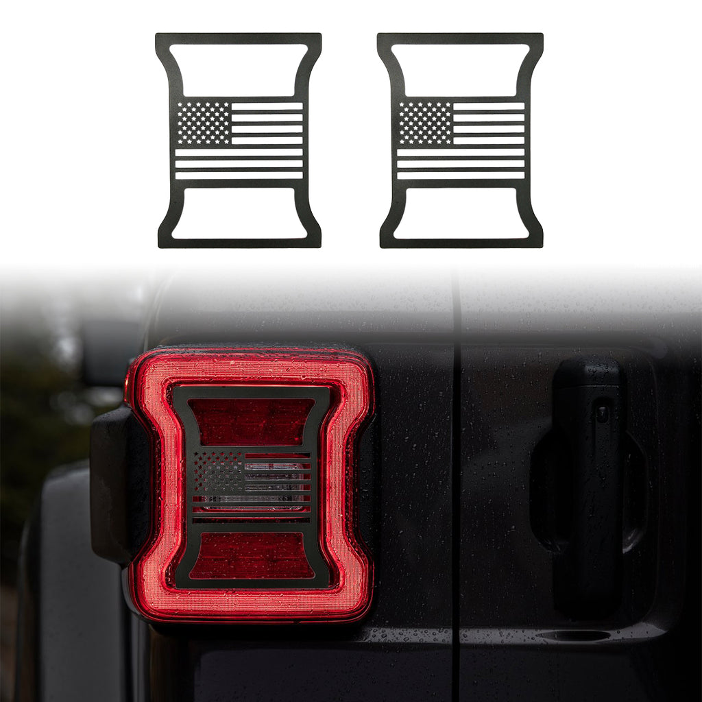 Tail Light Cover Rear Light Guards Protectors for 2018 2019 Jeep Wrangler  JL by XBEEK