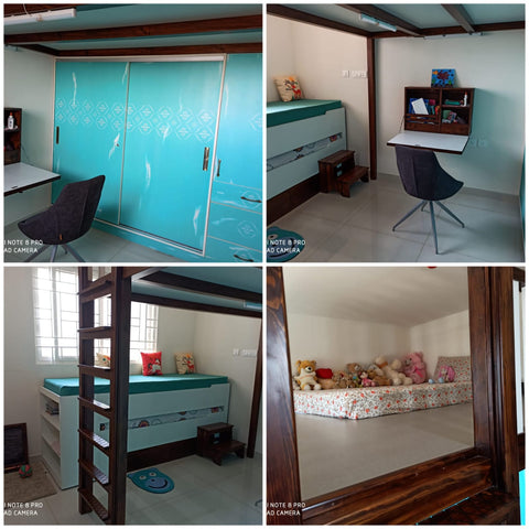 Collage of kids room