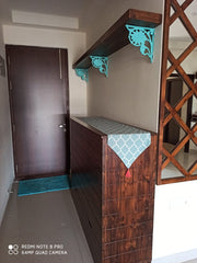 Entryway decor - cabinet - corbel shelf