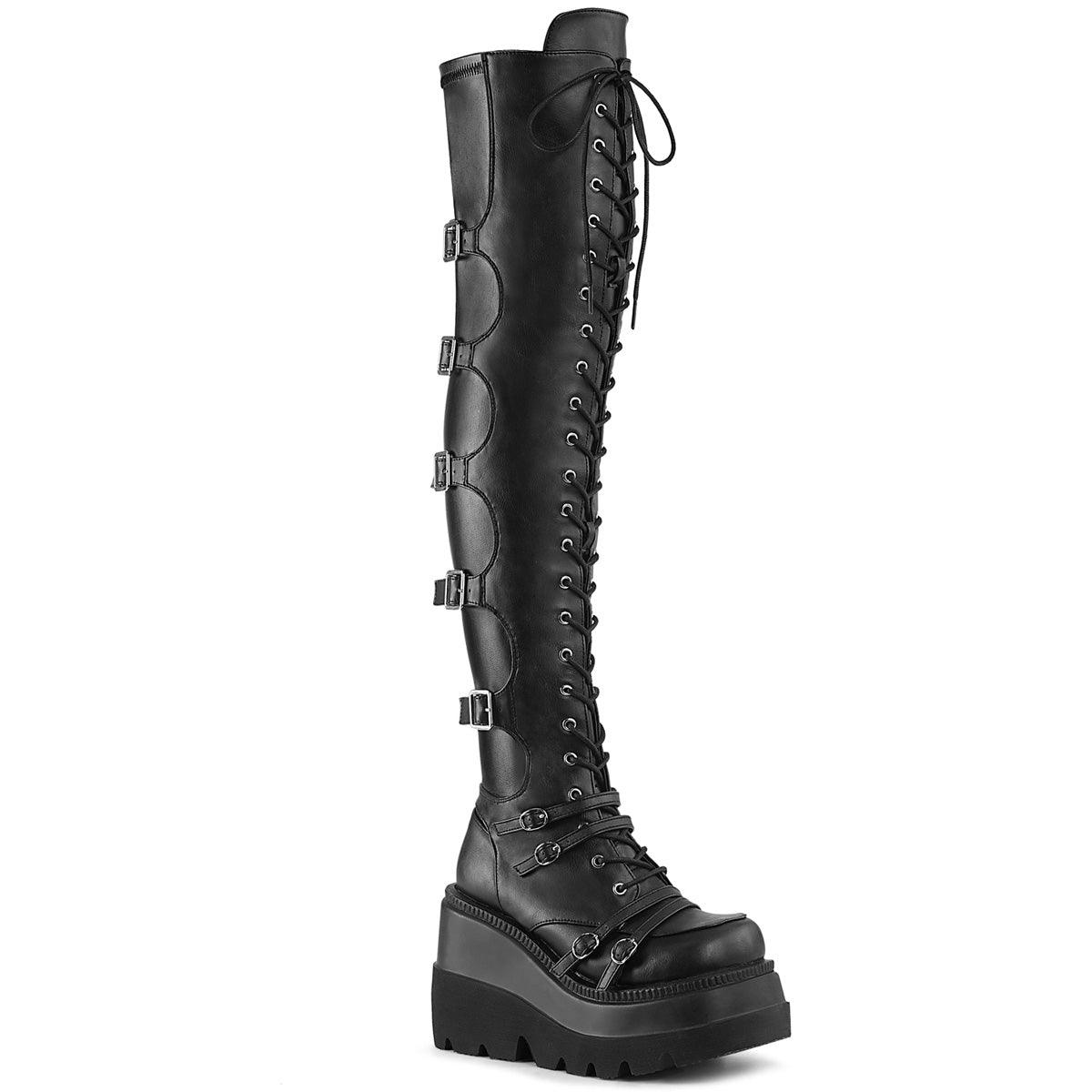 demonia knee high boots