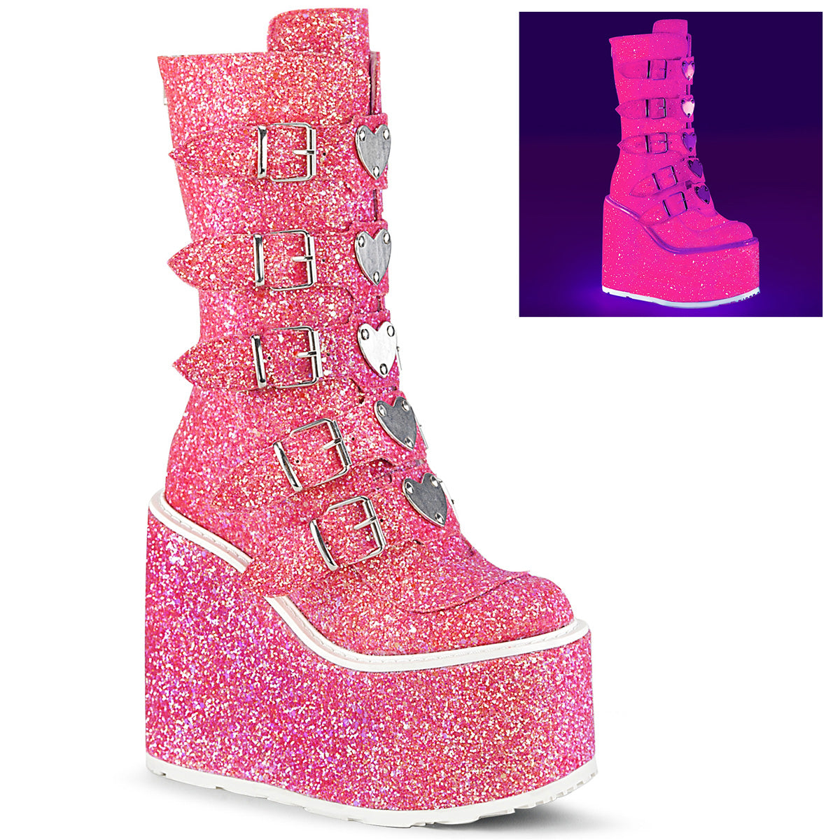 demonia glitter boots