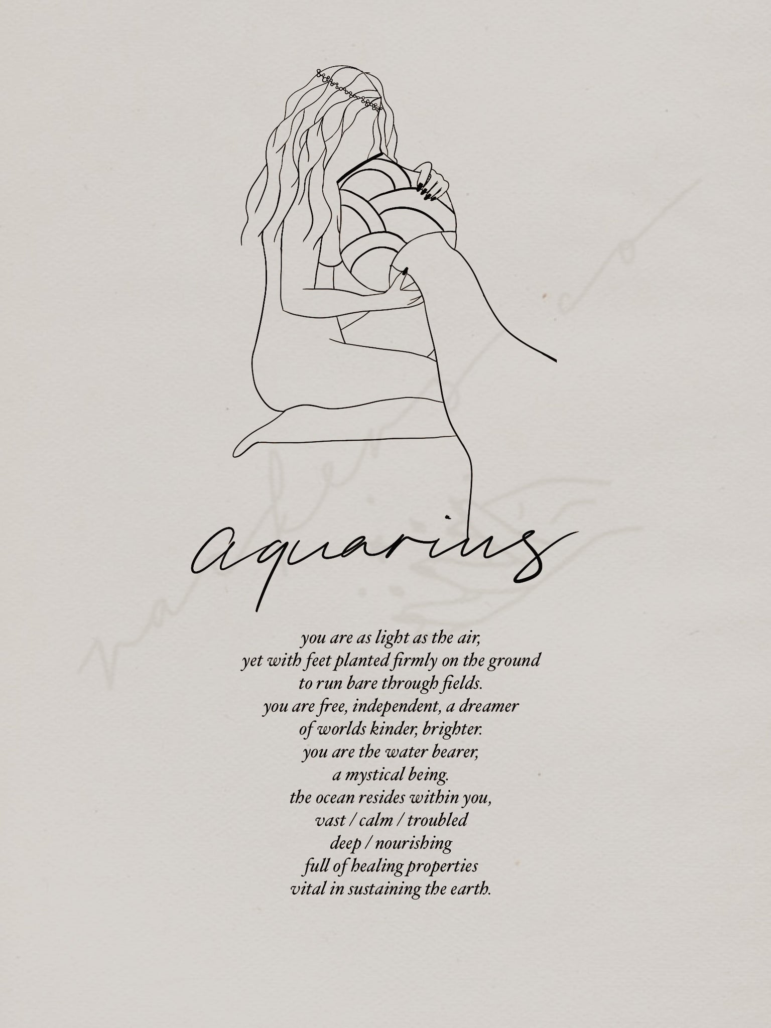 poems about aquarius