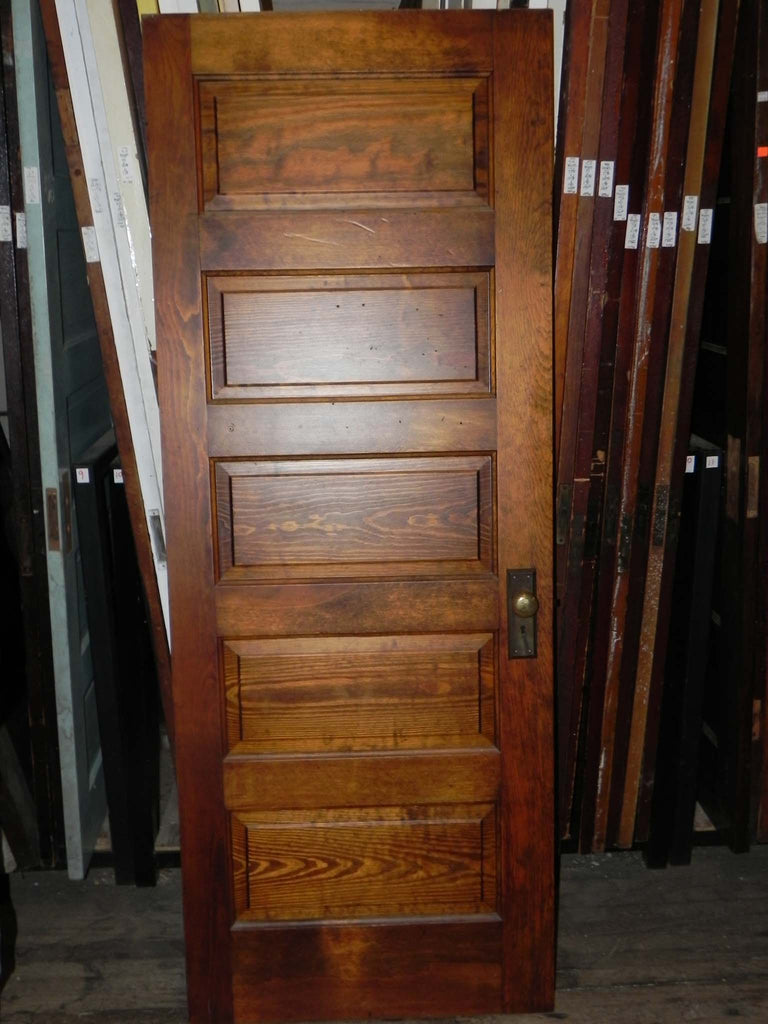 Vintage Pine 5 Raised Horizontal Panel Door With Or W O Hardware