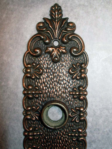 Ornate Antique Victorian Era Iron Interior Door Hardware