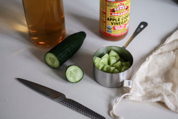 Natural homemade toner - Organic green tea & cucumber toner