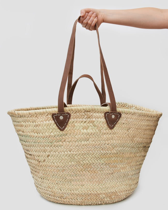 French Style Straw Market Bag | Sustainably handmade in Morocco – Jentl.