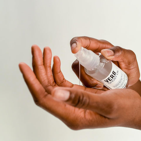 ghost oil being pumped into someone's hand