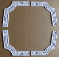 Home Wall Door Flexible Molding Ceiling Wall Waist Trim Rope Waist Mouldings Corners Width 1.8 inch/Thickness 0.31 inch