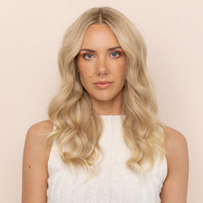 16 inch clip in hair extensions 60A Light Ash Blonde