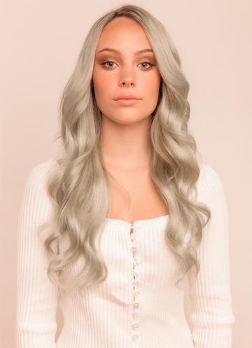 Silver clip in hair extensions 2