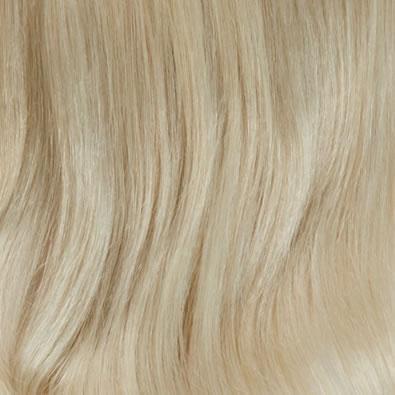 60W Platinum Blonde clip in hair extensions 1