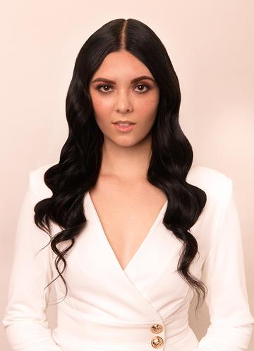 Natural Black clip in hair extensions 2